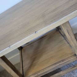 Distressed Finish Side Table 