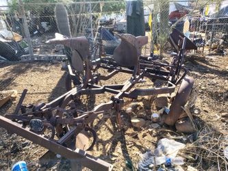 Antique Horse-Drawn Riding Plow