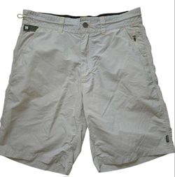 Howler Brothers Shorts Mens 32 Brown Stretch Hybrid Pockets Hiking & Swim Trunks