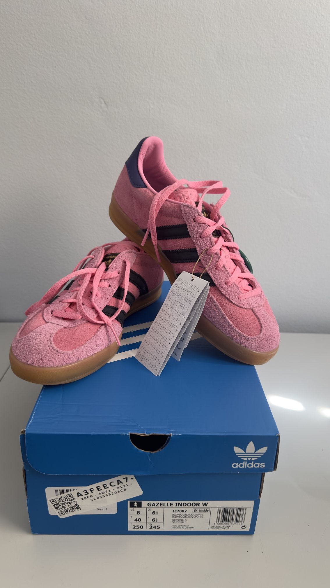adidas Gazelle Indoor Bliss Pink Purple (Women's) Size 8