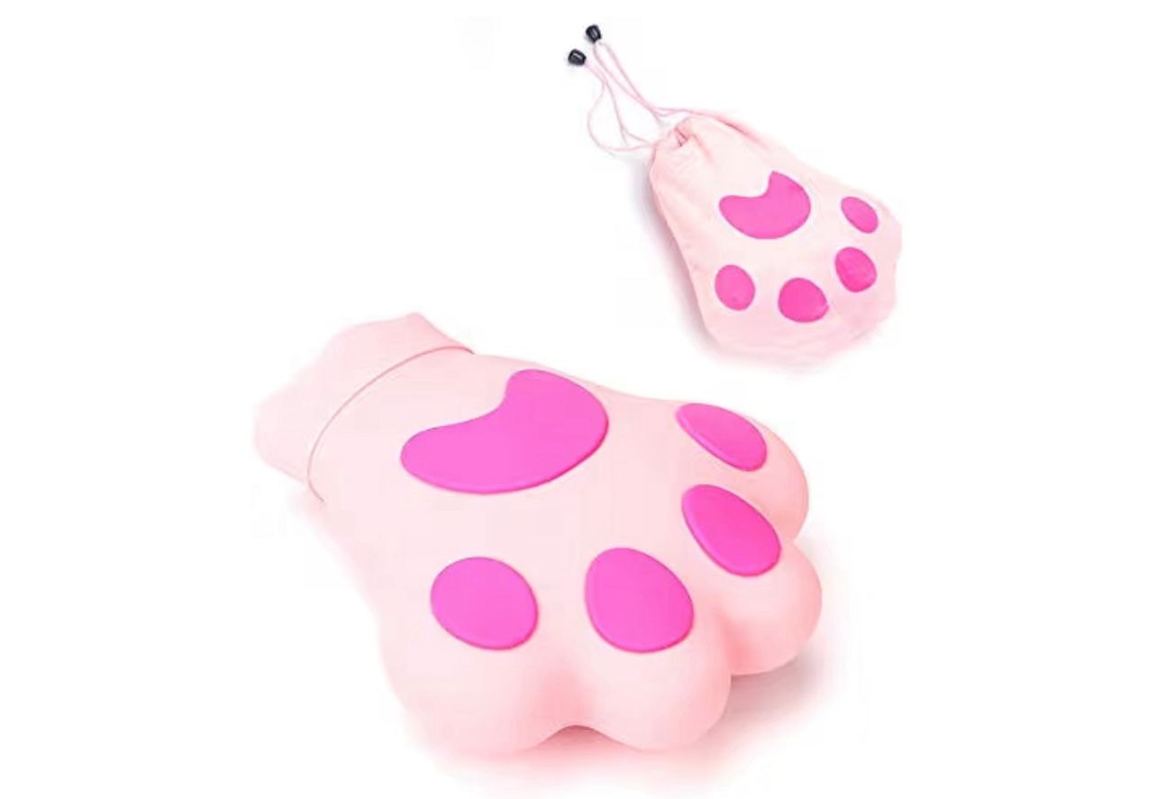 Hot Water Bottle with Cover Silicone Hot Water Bag for Pain Relief BPA Free