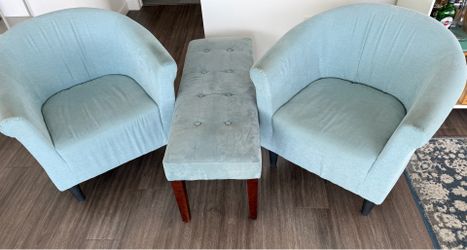 Chairs and Bench