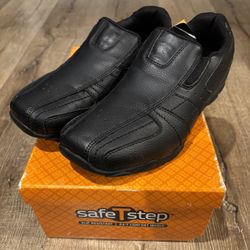 Safe T Step men’s comfortable orthotic shoes leather 