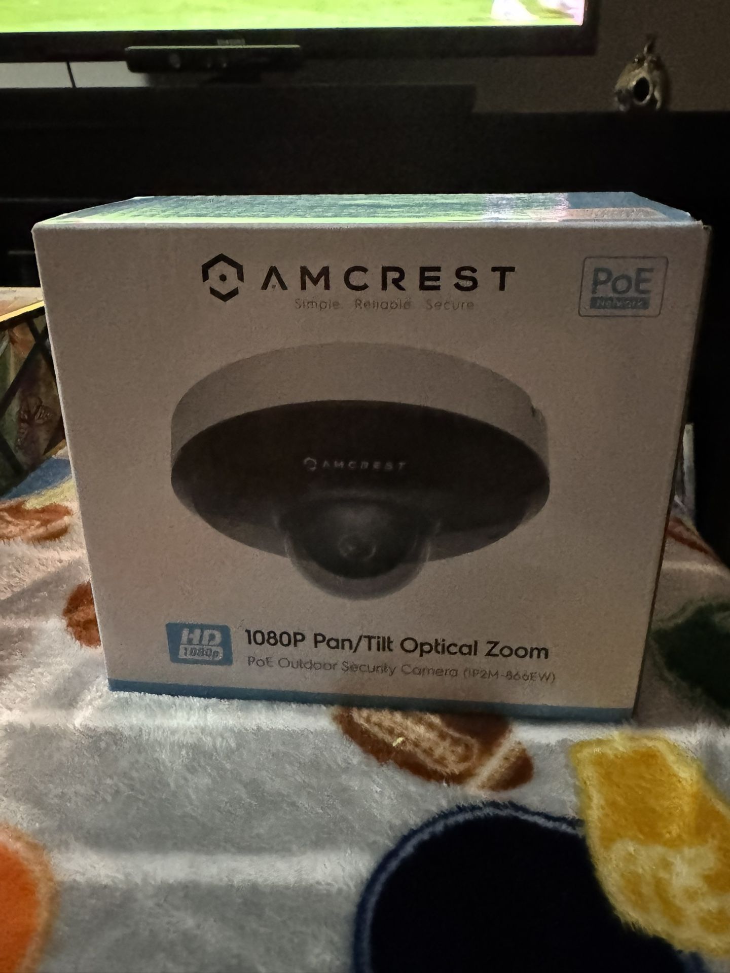 Amcrest ProHD 1080P PTZ Camera Outdoor, 2MP Outdoor Vandal Dome IP PoE Camera