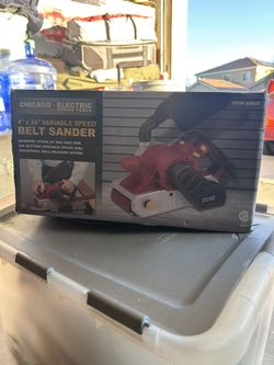 Chicago Electric 4” x 24” Variable Speed Belt Sander