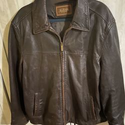TASSO ELBA S.P.A. FINE MENSWEAR LEATHER JACKET 