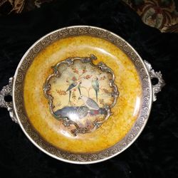 Asian Footed Gold Bowl( Vintage)