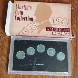 USA America 1943 Wartime Lincoln Steel Cents Pennies Coin Collection 