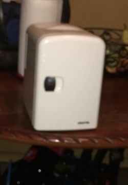 Mini white fridge