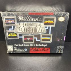 Williams Arcade's Hits - Super Nintendo SNES (1991, Williams) New Sealed