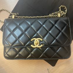 Chan*l Calfskin Flap Bag