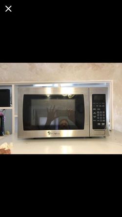 Chrome microwave-magic chef