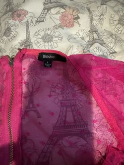 Woman, fuchsia, color, dress size large