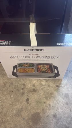 Chef man buffet server and warming tray