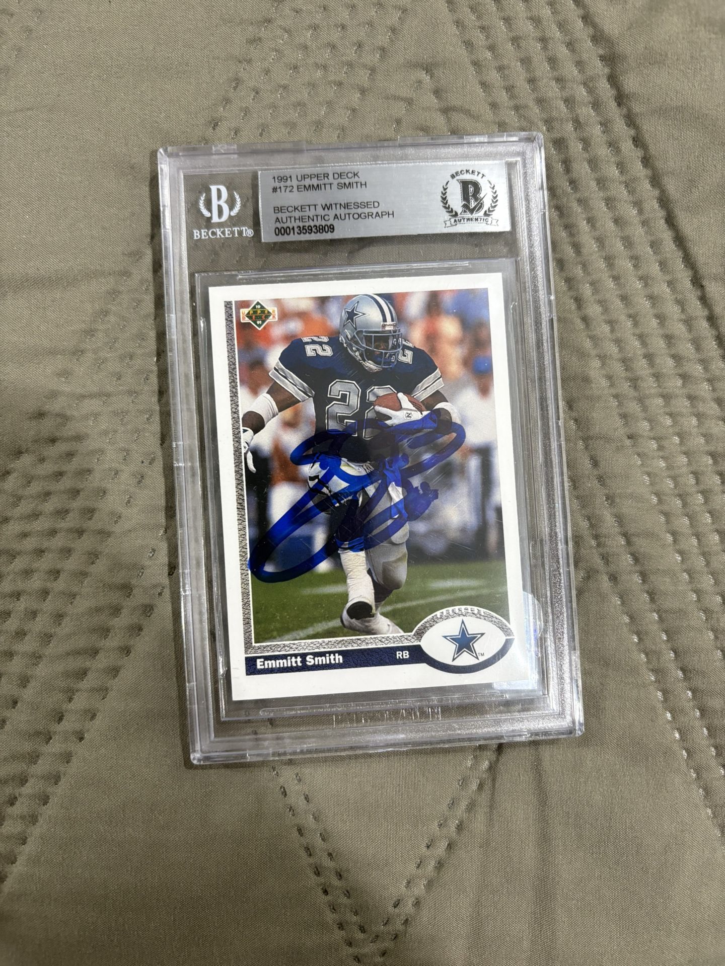 Emmitt Smith Autographed Card