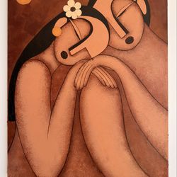 My Original Acrylic Painting — “I’m Here” (24x30 inc, ready for hang)