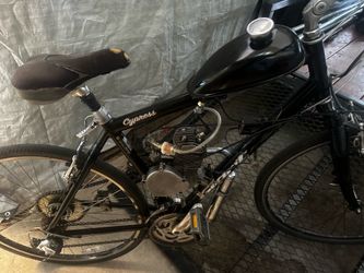 Have 26 inch motorized bike 10 speed excellent condition very fast cyber brand