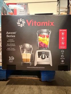 Vitamix Ascent Series A2500 Blender + 64oz Container + Aer’Disc Container Open Box Tested