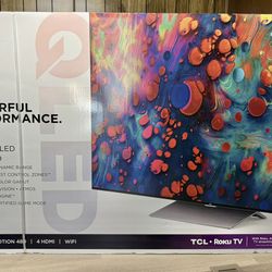8K 75” BRAND NEW TCL 75” Class 6-Series 8K Mini-LED UHD QLED Dolby Vision HDR Smart Roku TV. WILL DELIVER WITHIN 10 MILES RADIUS