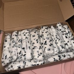 WHITE LEOPARD PRINT SKINCARE HEADBAND 