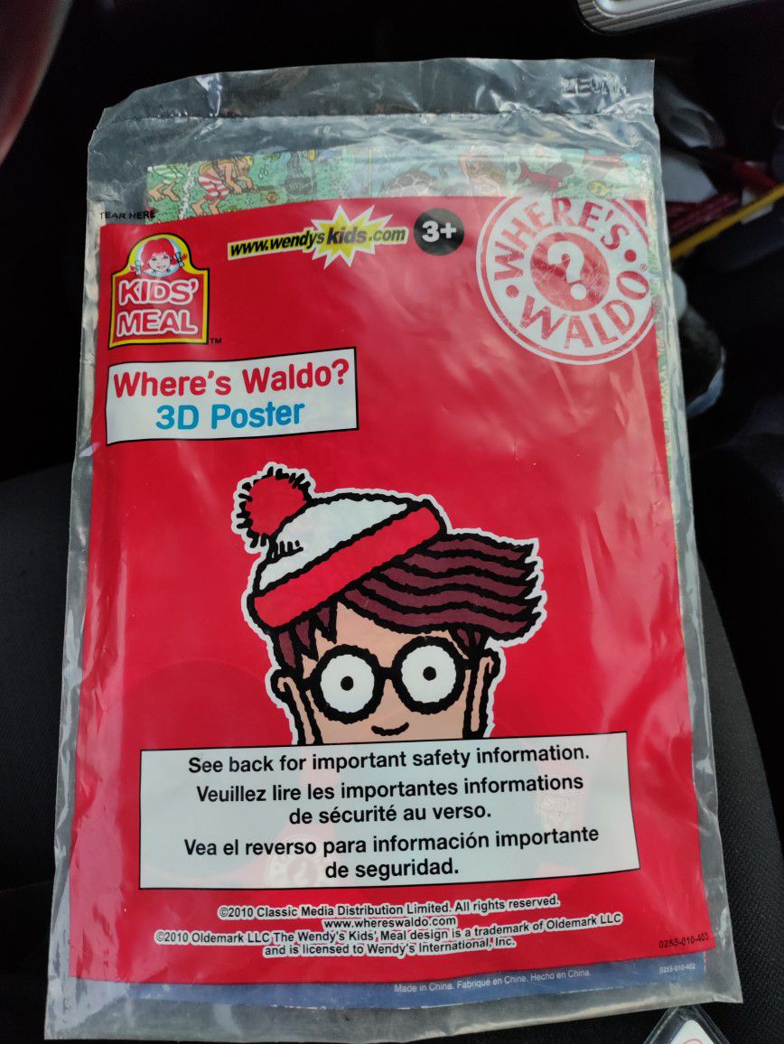 Wendy's Kid Meal Toy Where's Waldo