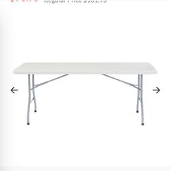 Plastic Resin Folding Table “30 X 72”