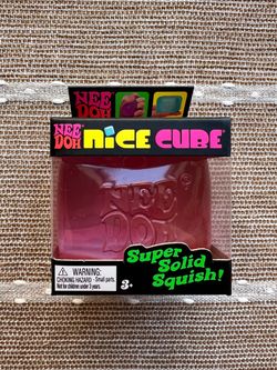 PINK NeeDoh Nice Cube – Authentic Schylling – Brand New in Box!