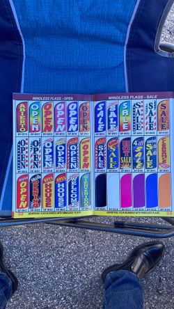 Windless Flags and signs