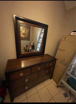 7 drawer dresser with mirror