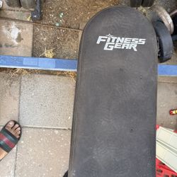 Gym Bench And Weights 