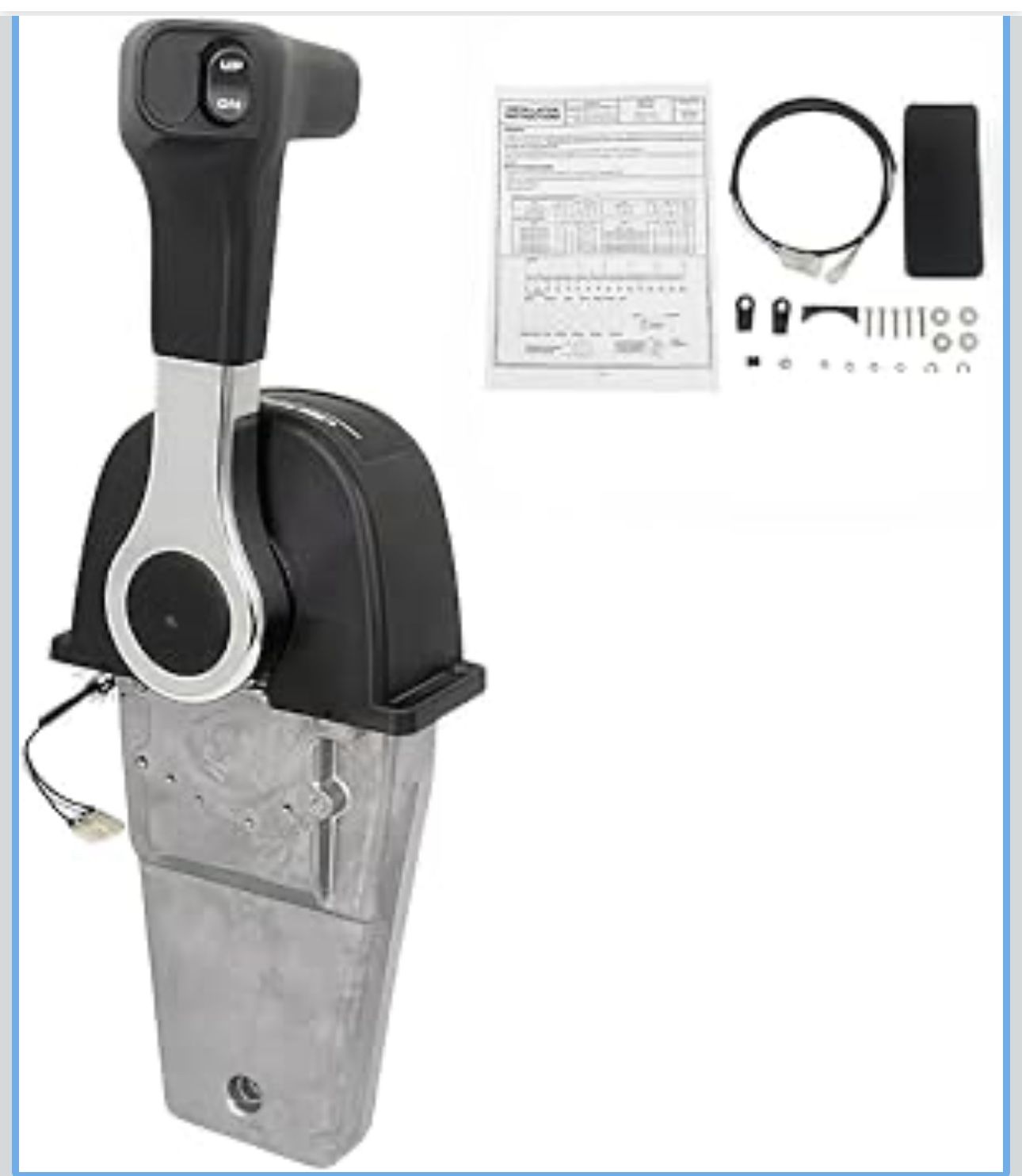 Marine Throttle Control Box 06240-ZW5-U20 06240-ZW5-U40 Suitable for Honda Outboard Single Engine Right-Hand Control Pull to Open