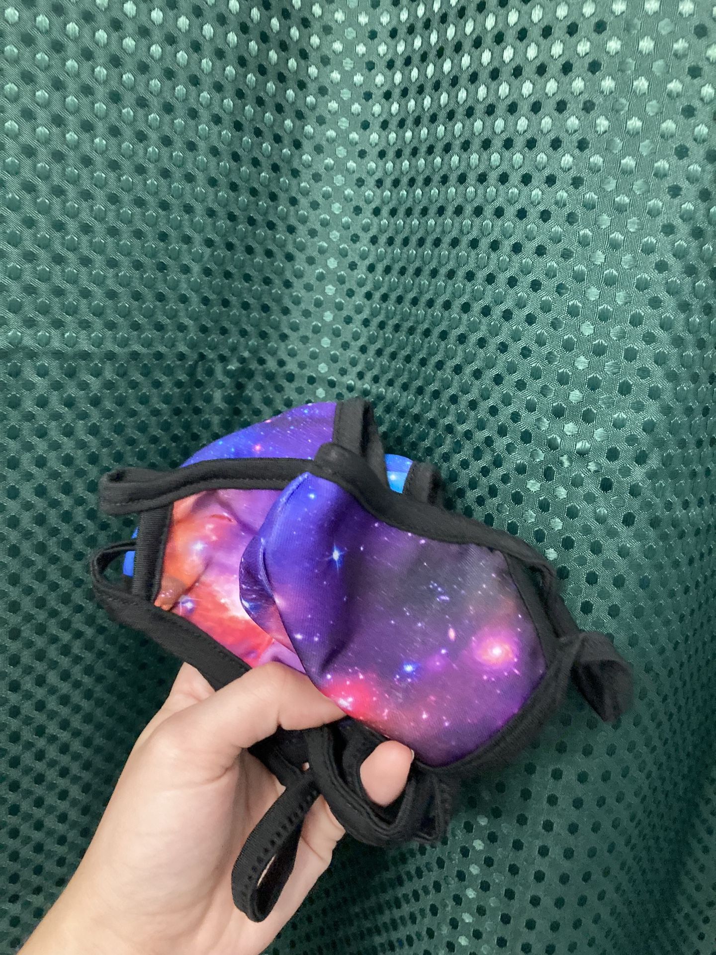 3 Galaxy Face Masks Adult Size