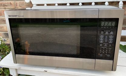 1.1 Cu. Ft. Sharp Carousel Microwave - Stainless Steel - Works great