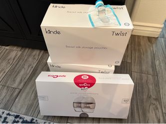 NEW Spectra Wearable Breast Pump + 150 Kiinde Twist Bags