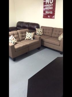 2PC SOFA LOVE SEAT SET