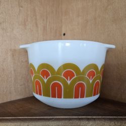 Vintage Pyrex Arches Mod Fish Scales Retro Eames