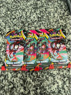 POKEMON CHAOS RISING PACKS BUNDLE AL FOUR FOR 30