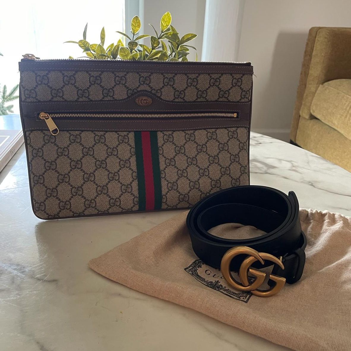 Gucci Pouch And Belt 