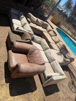 Free Couches & Chairs. Comfy & need a good home.