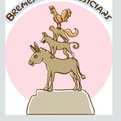 Bremen Germany Town Musicians Mini Statue 