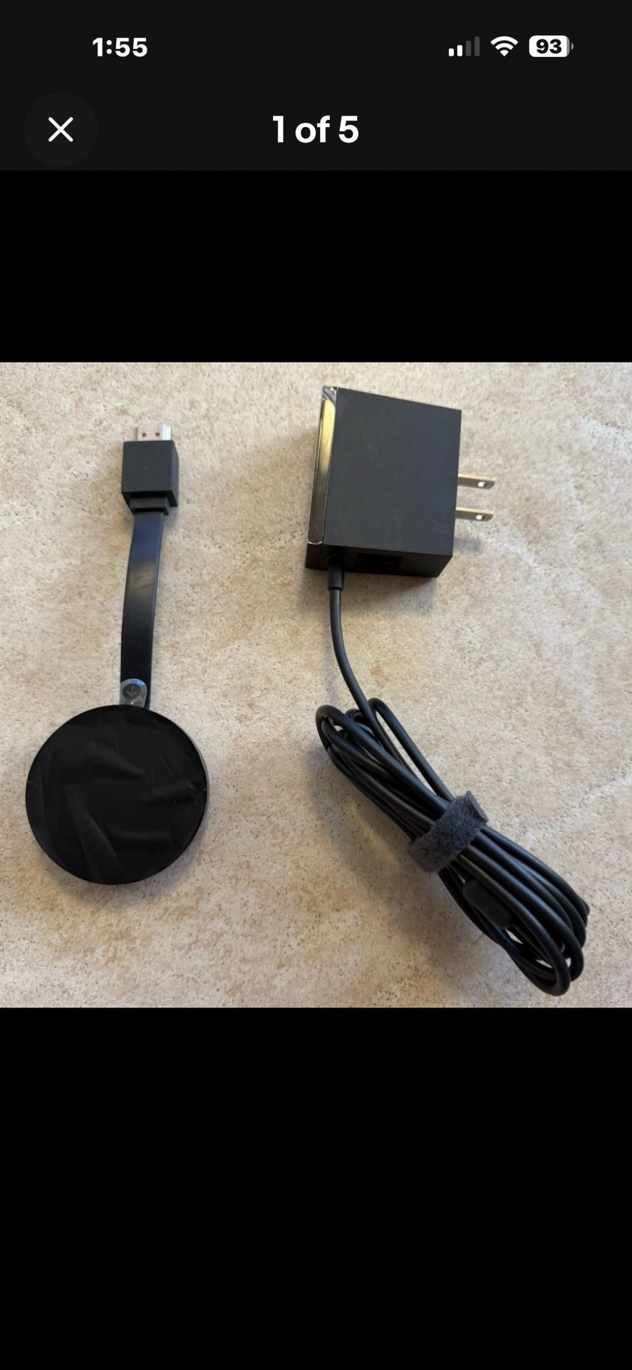 Open Box Google Chromecast NC2-6A5-D 2nd GEN Ethernet Adapter