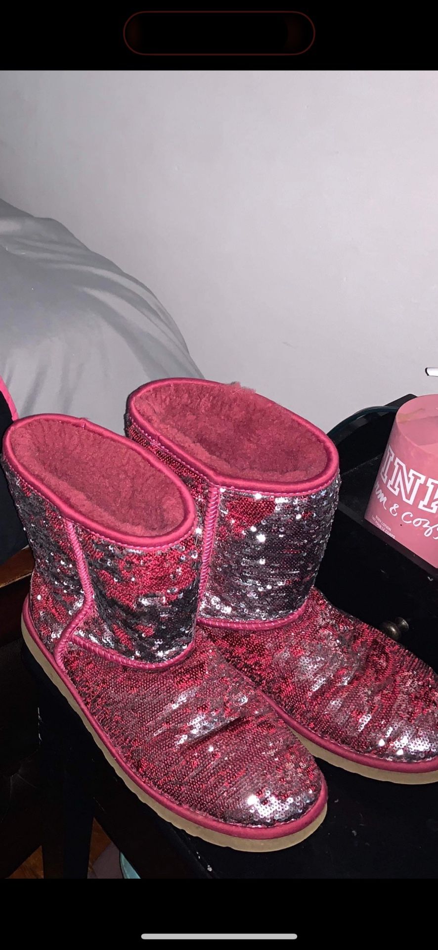 Glitter Maroon Uggs