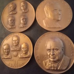 Rare Metallic Art Co Large Bronze Medals