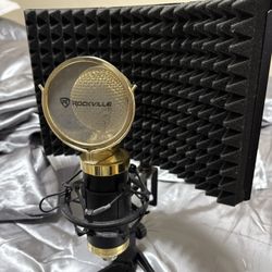 Rockville Microphone With Stand. 