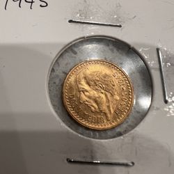 1945 2.5 Pesos Gold Coin