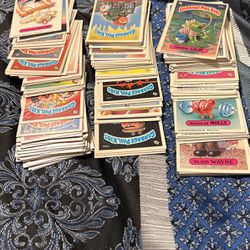 Over 150 original garbage pail kid cards