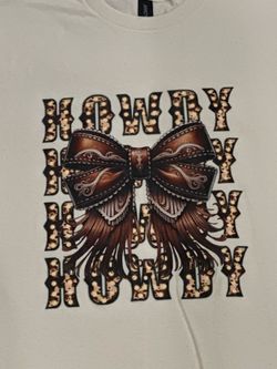 Howdy cowboy bow t-shirt