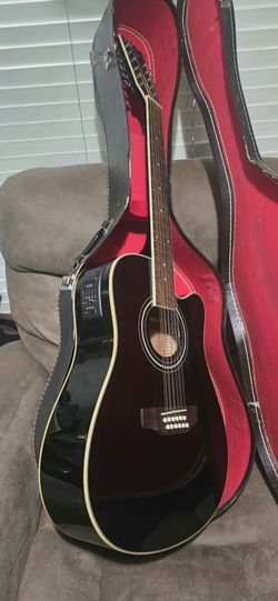 12-String Acoustic-Electric Guitar with Hard Case. $250 OBO