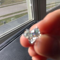 0.5ct Moissanite stud sterling silver earrings |amazing diamond alternative