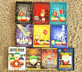 DVD South Park Series Season 1, 2, 3, 4, 5, 6, 8 Plus 3 South Park Movies